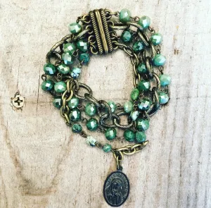 Green Wrap Bracelet