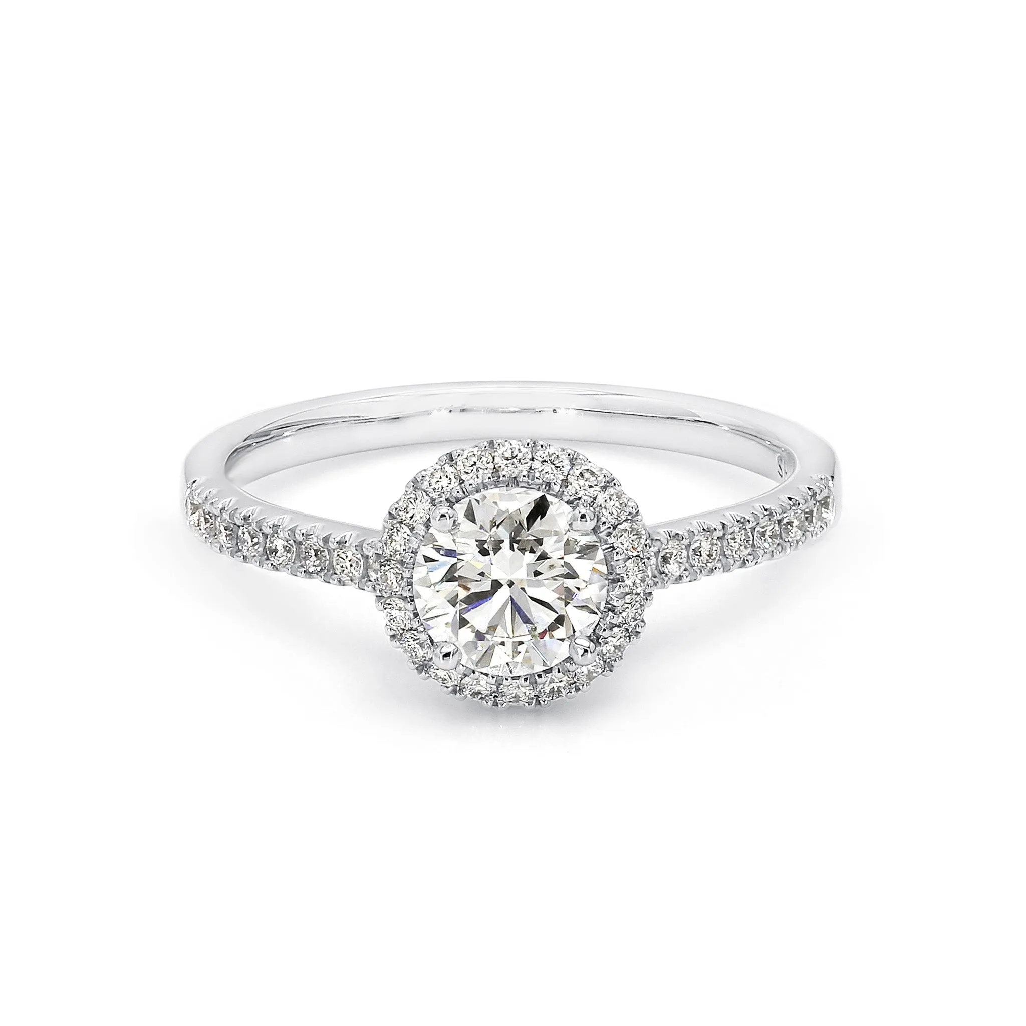 Halo Diamond Engagement Ring