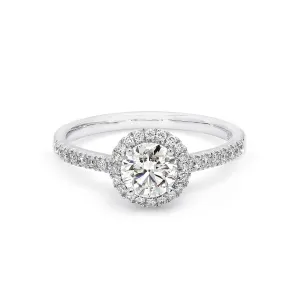 Halo Diamond Engagement Ring