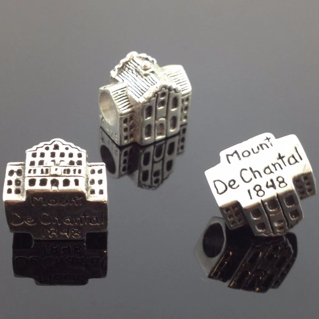 Hand Made Sterling Silver Mount De Chantal Wheeling Bead