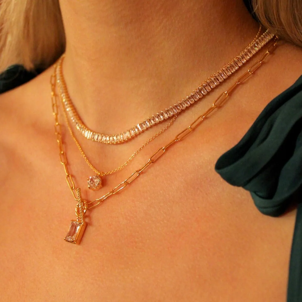 Hayden Toggle Necklace Paperclip Chain
