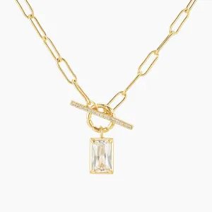 Hayden Toggle Necklace Paperclip Chain