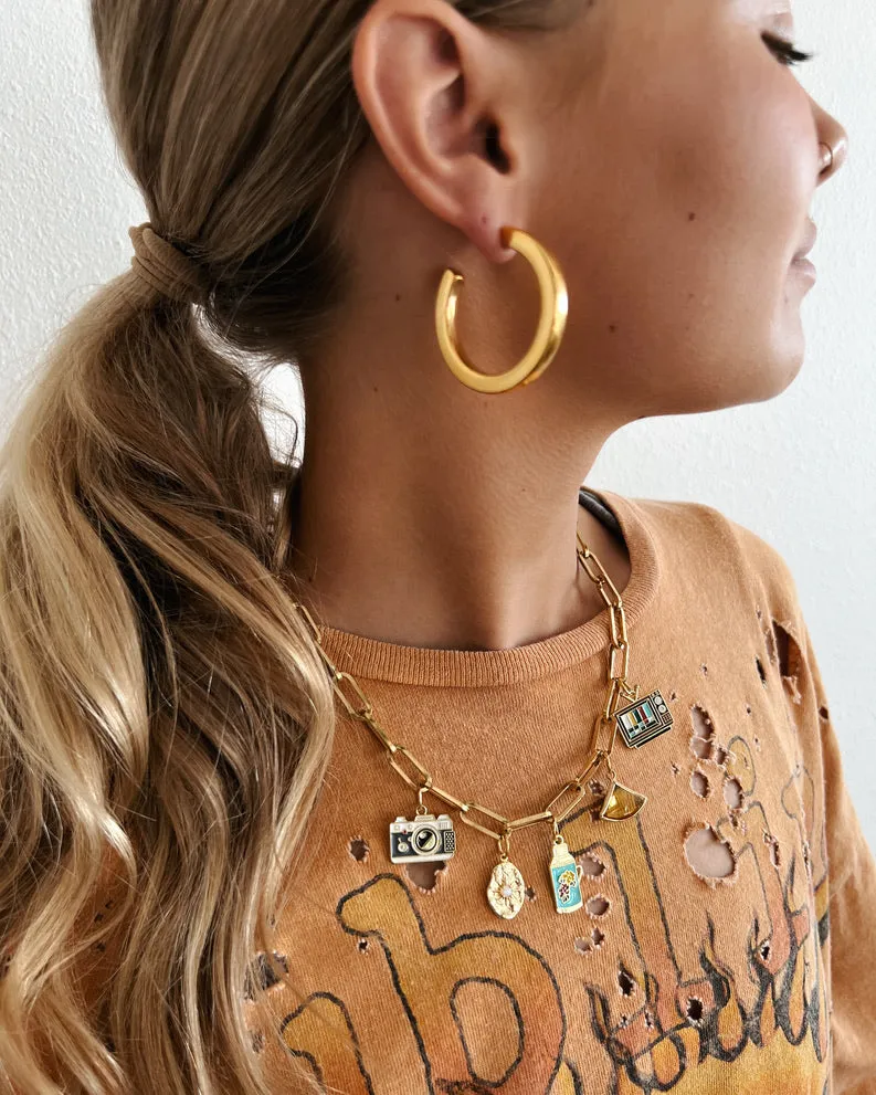 Hazel Vintage Retro Charm Necklace || Choose Style