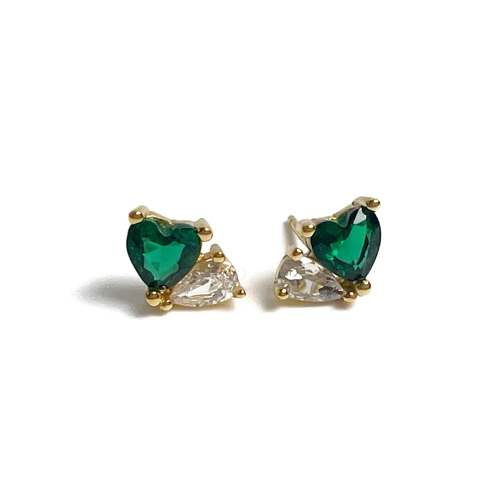 Heart & Drop Mini Earrings