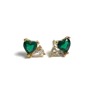 Heart & Drop Mini Earrings