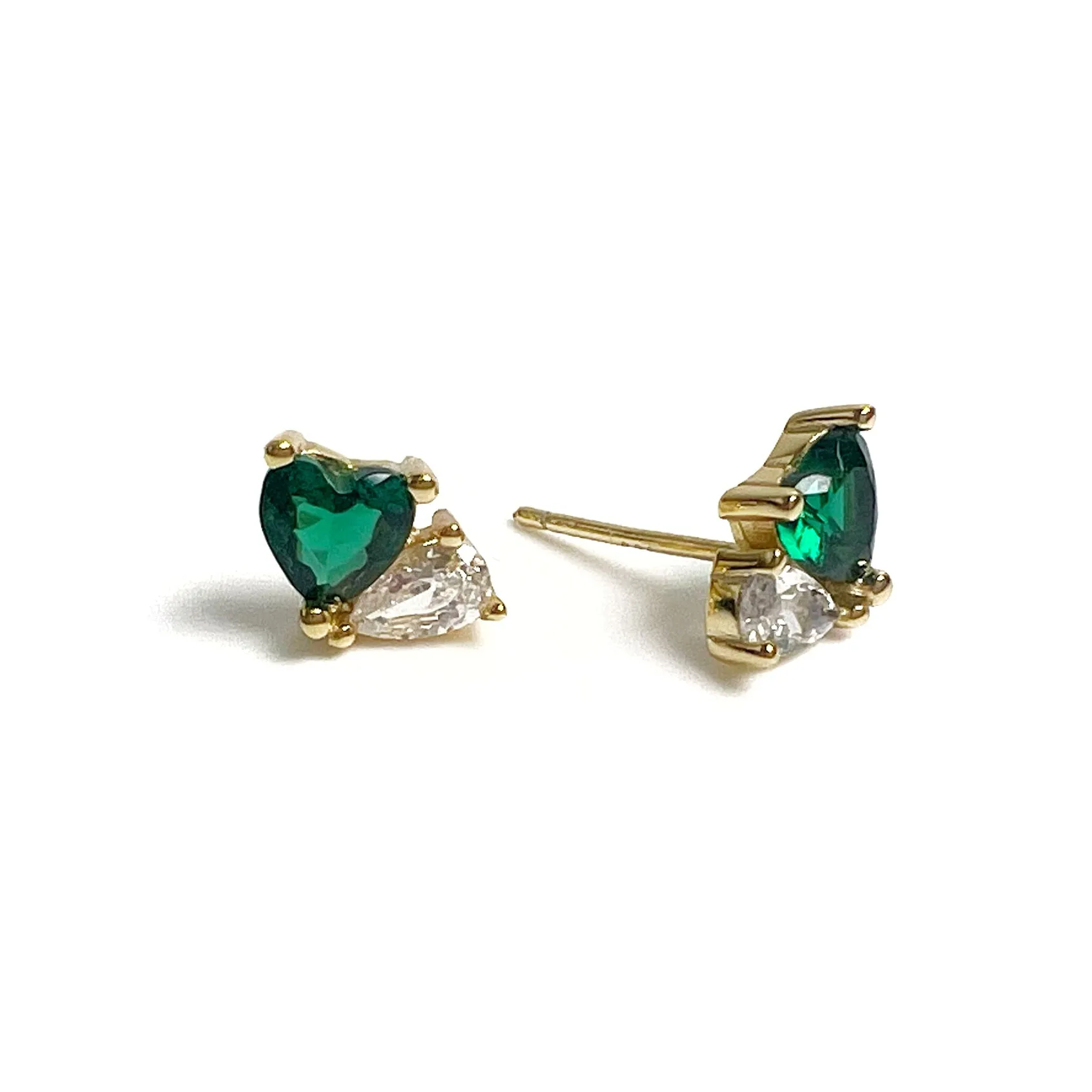 Heart & Drop Mini Earrings
