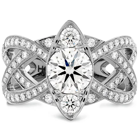 Hearts On Fire Intertwining Regal Diamond Engagement Ring