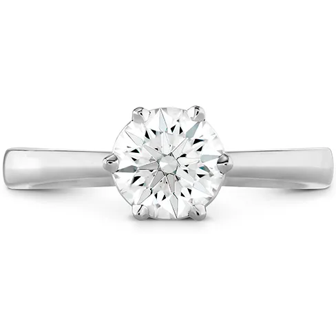 Hearts On Fire Signature 6 Prong Solitaire Diamond Engagement Ring