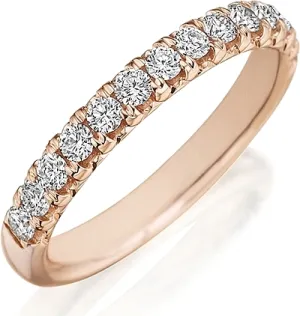 Henri Daussi Pave Diamond Wedding Band