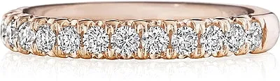 Henri Daussi Pave Diamond Wedding Band