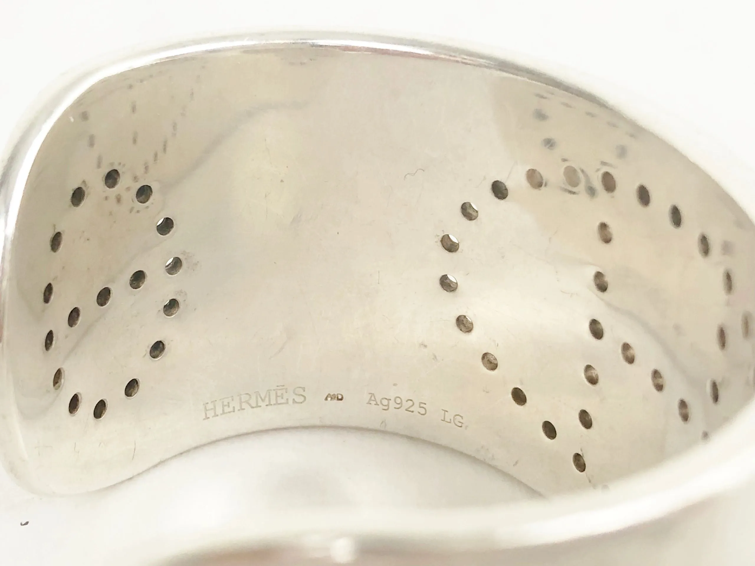 Hermès Eclipse Sterling Silver Cuff