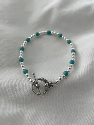 Hola Bella Turquoise T-bar Bracelet