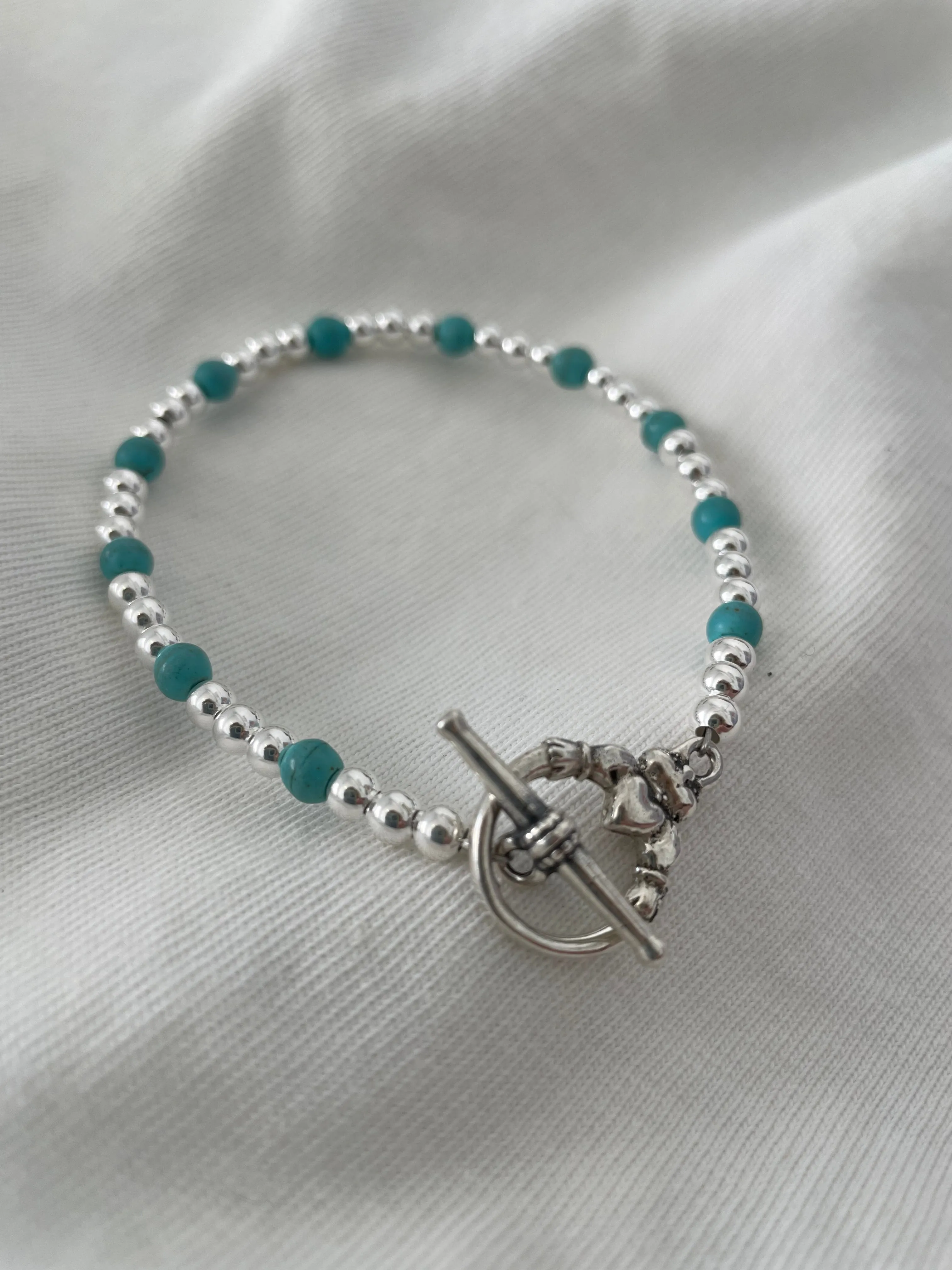 Hola Bella Turquoise T-bar Bracelet