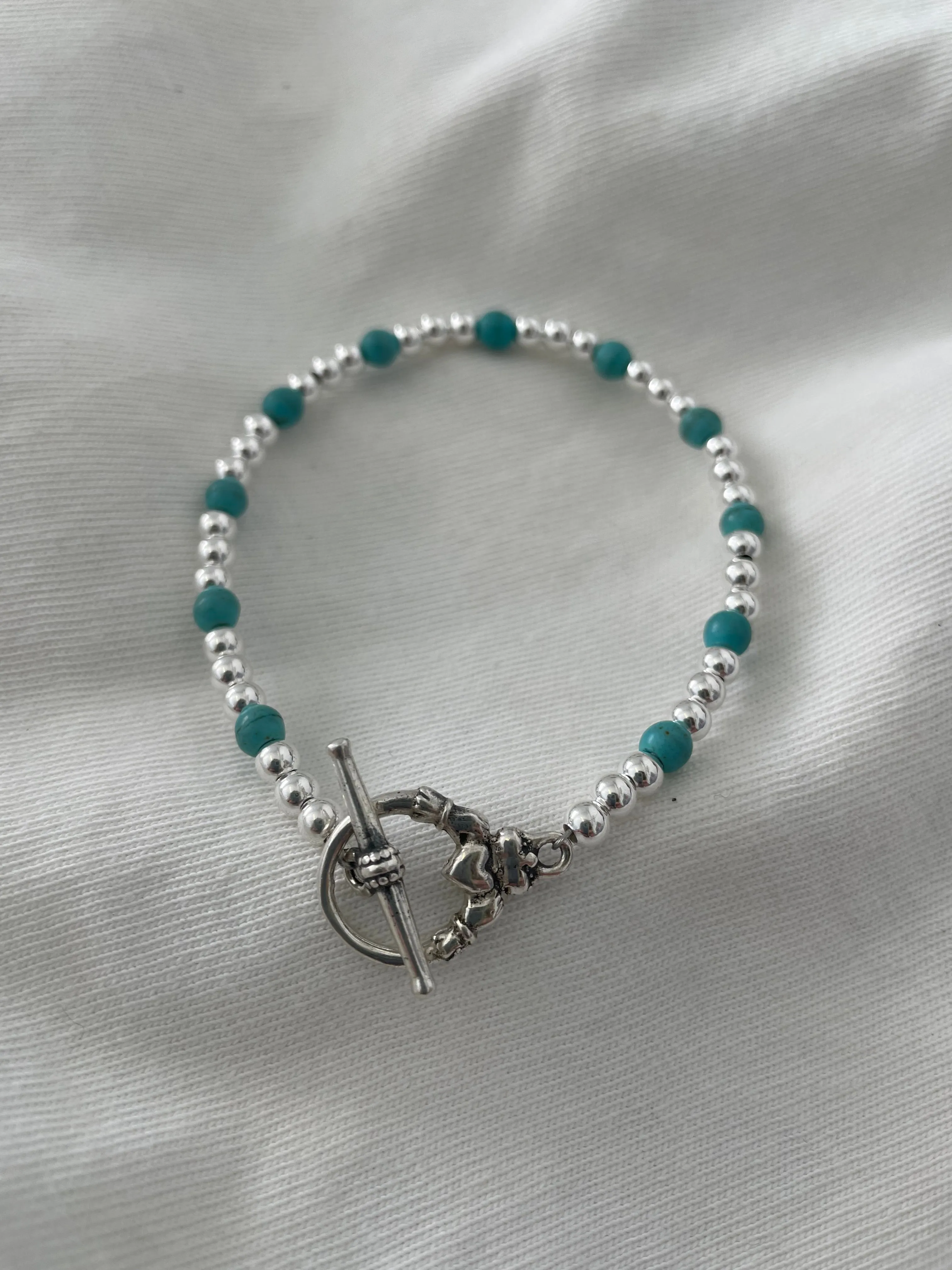 Hola Bella Turquoise T-bar Bracelet