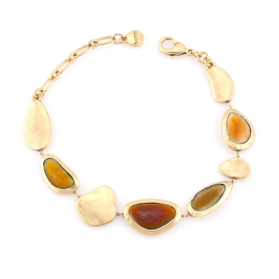 HONEY BROWN ACRYLIC  BRACELETS #222BR2101 (1F5/10B3)