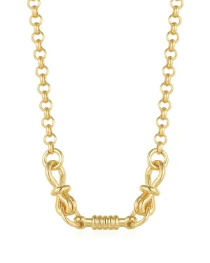 Horsebit Necklace- Gold