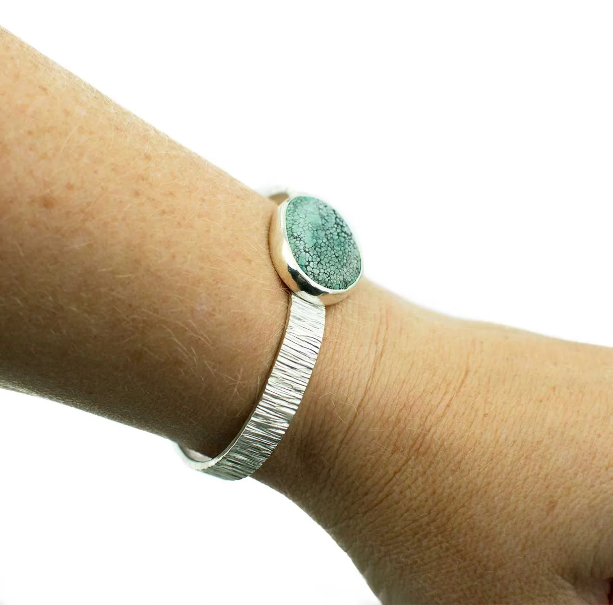 Hubei Turquoise Cuff | Sterling Silver | One of a kind