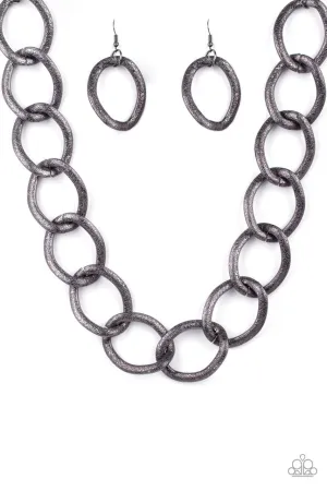 Industrial Intimidation Black Paparazzi Necklace