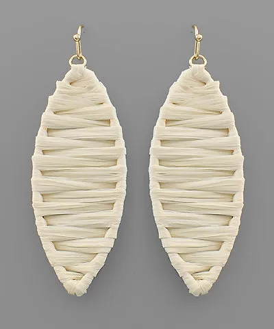 Ivory Surfboard Dangle Earrings