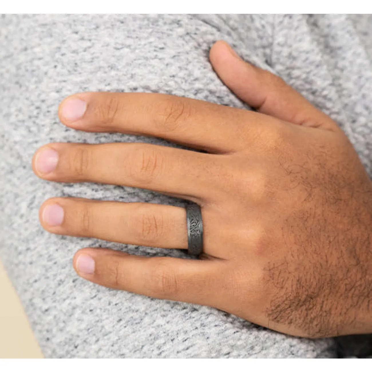 Katana Tantalum Comfort Fit 7.0 Wedding Band Ring