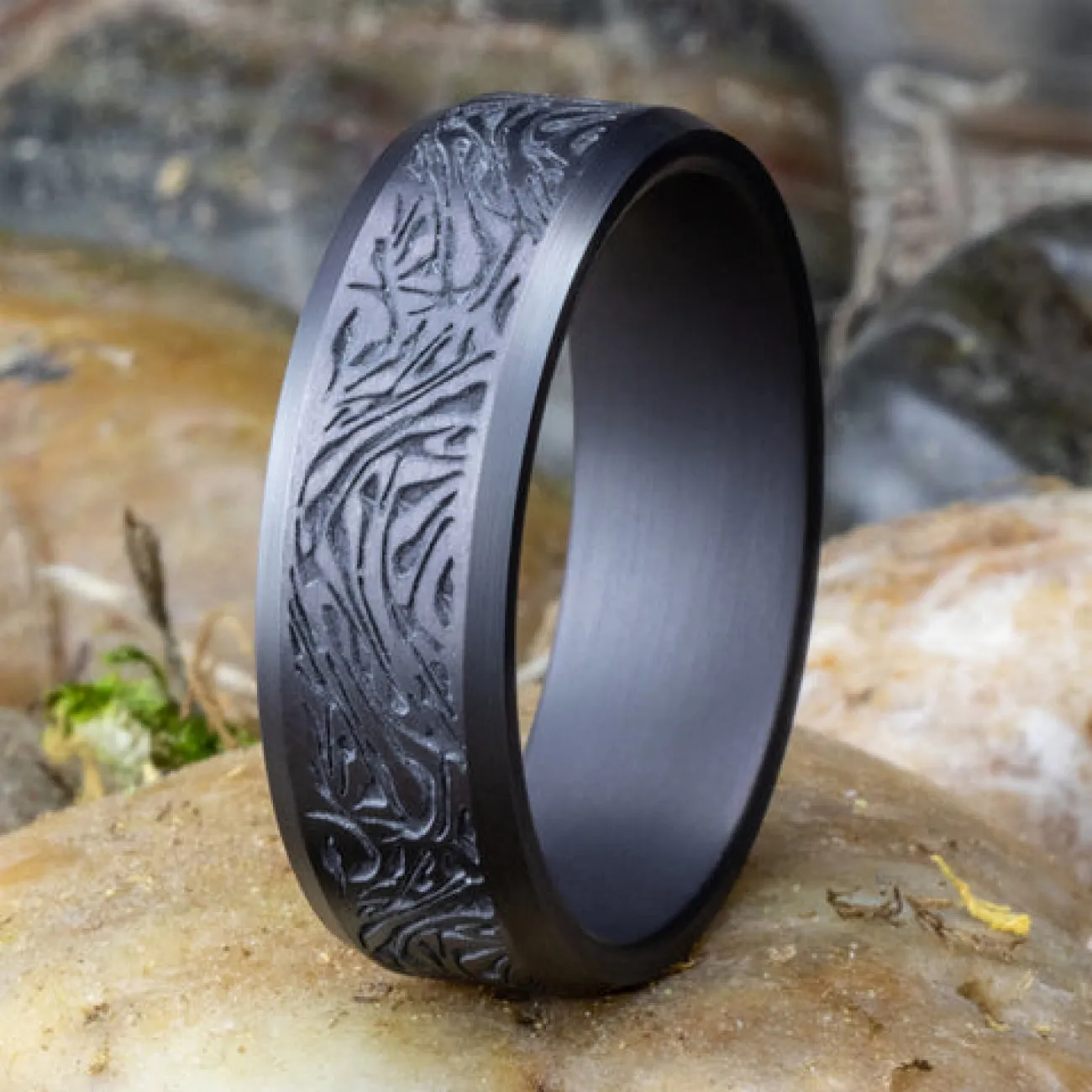 Katana Tantalum Comfort Fit 7.0 Wedding Band Ring