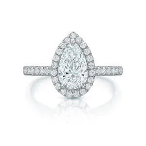 Kate 2.02 ct Pear Diamond Halo