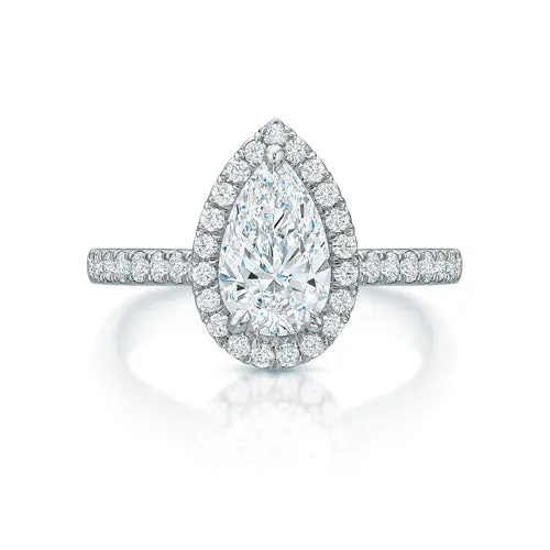 Kate 2.02 ct Pear Diamond Halo