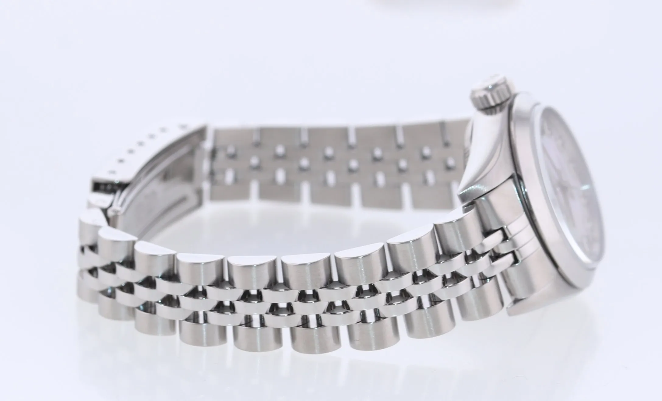 Ladies Rolex Oyster Perpetual 67230 MOP Diamond Steel Jubilee Watch Box