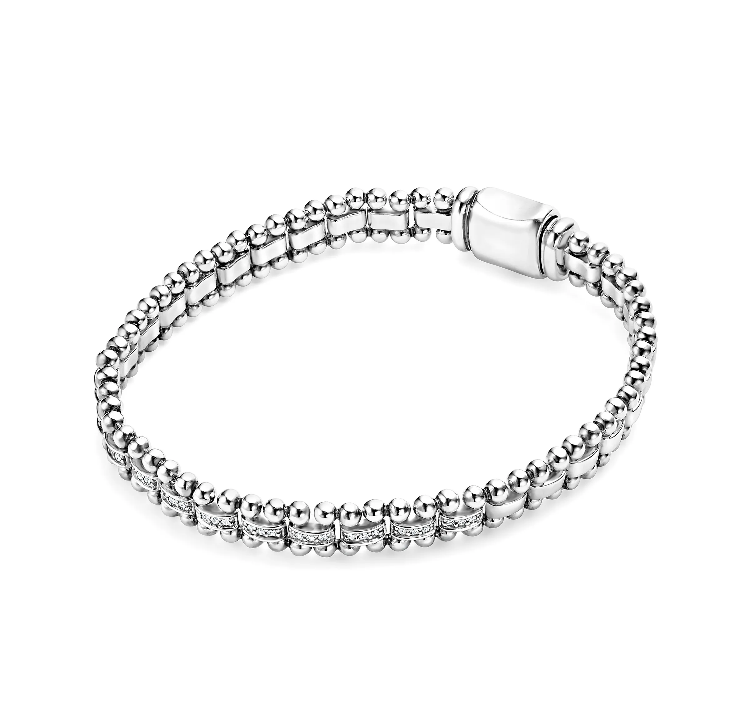 LAGOS Caviar Spark Diamond Link Bracelet