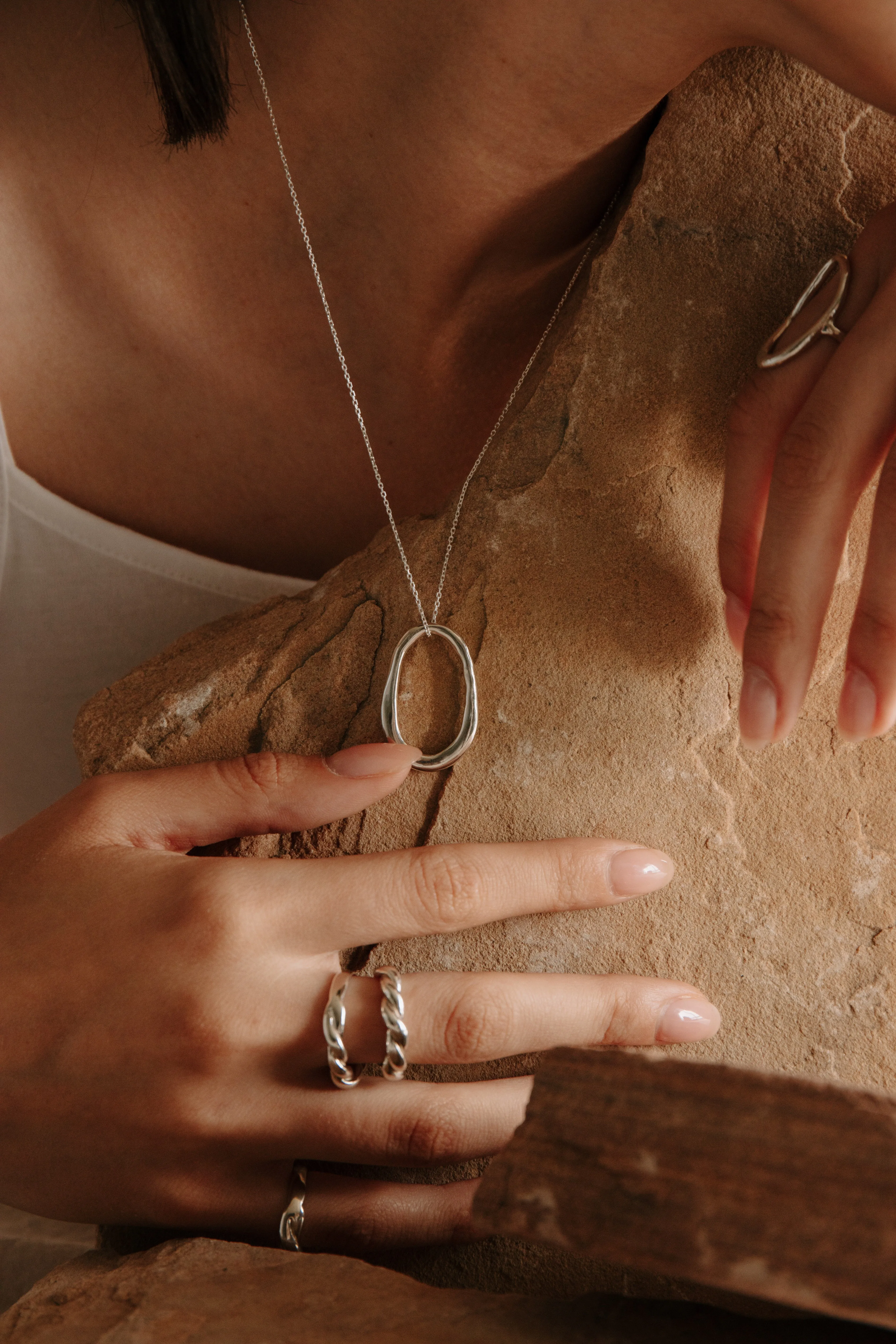 Lake Necklace | Silver