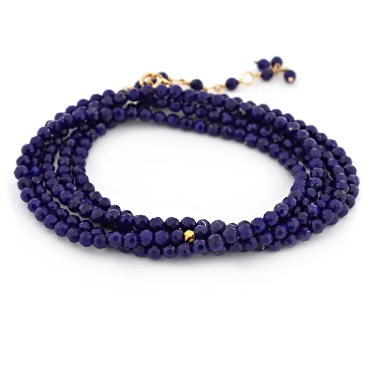 Lapis Lazuli Wrap Bracelet/Necklace