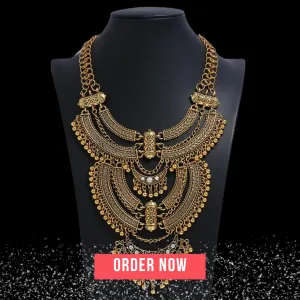 Large Collar Statement Gypsy Necklace