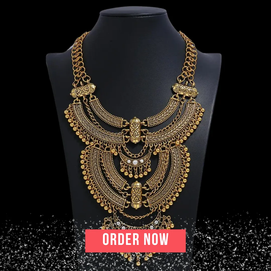 Large Collar Statement Gypsy Necklace