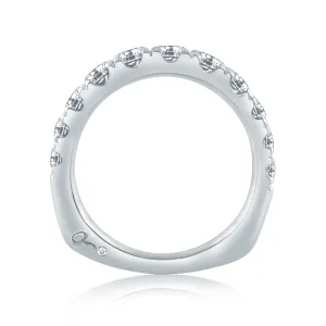 Large Melee Graduating Diamond Half Circle Wedding Band MRS870/117