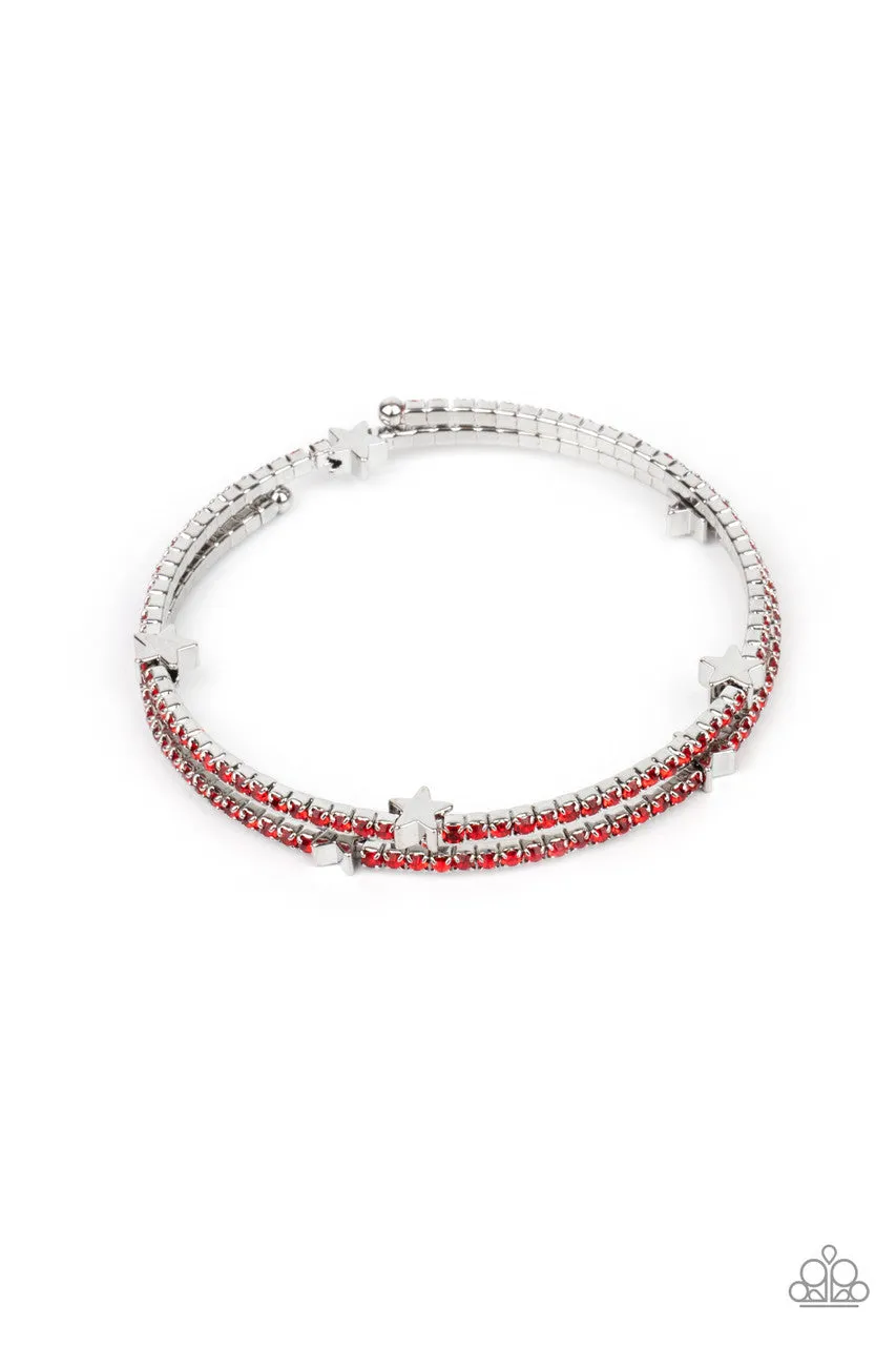 Let Freedom BLING Red Paparazzi Bracelet