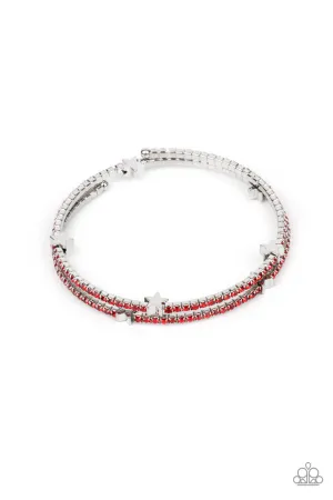 Let Freedom BLING Red Paparazzi Bracelet