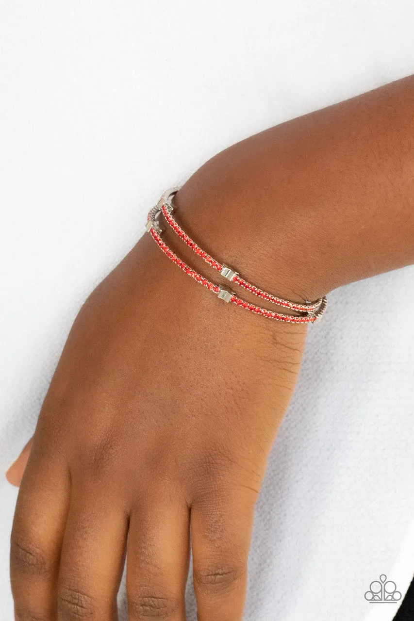 Let Freedom BLING Red Paparazzi Bracelet