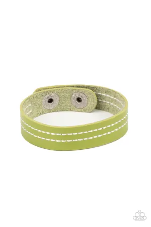 Life is WANDER-ful Green Paparazzi Bracelet