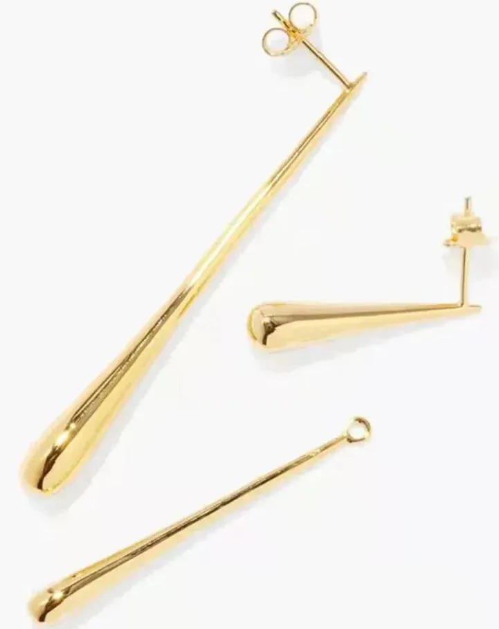 Line Water Drop Earrings