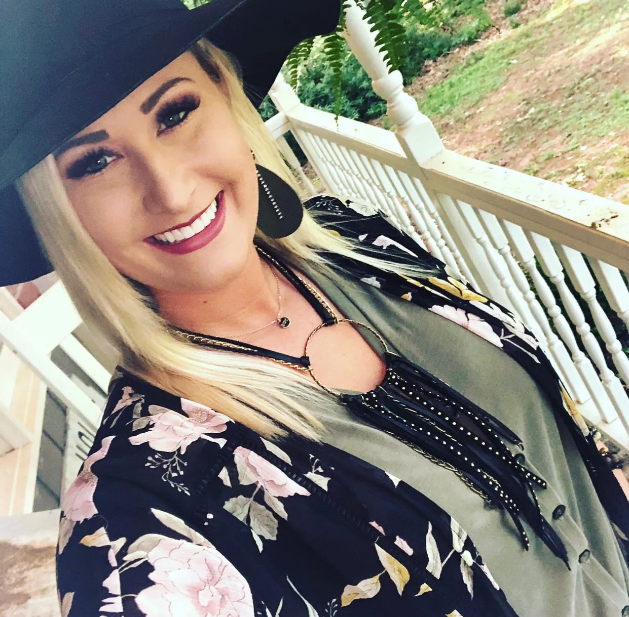 Long Fringe & Metal Necklace
