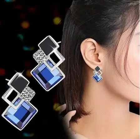 Long Necklaces Pendants Women Geometric Statement Maxi Fashion Crystal Jewelry