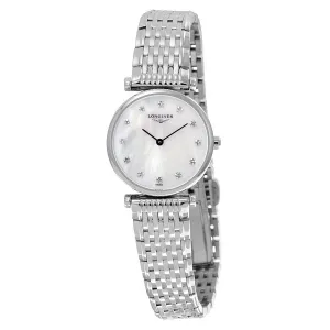 Longines La Grande Classique White Mother of Pearl Dial Stainless Steel Ladies Watch L4.709.4.87.6