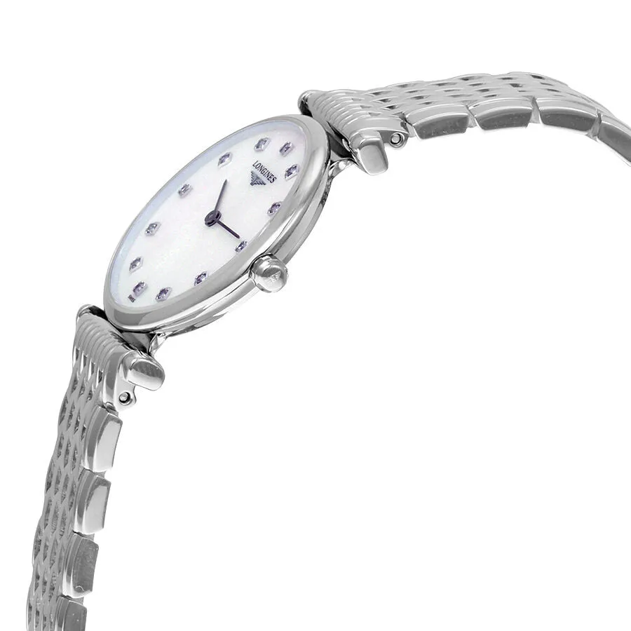 Longines La Grande Classique White Mother of Pearl Dial Stainless Steel Ladies Watch L4.709.4.87.6