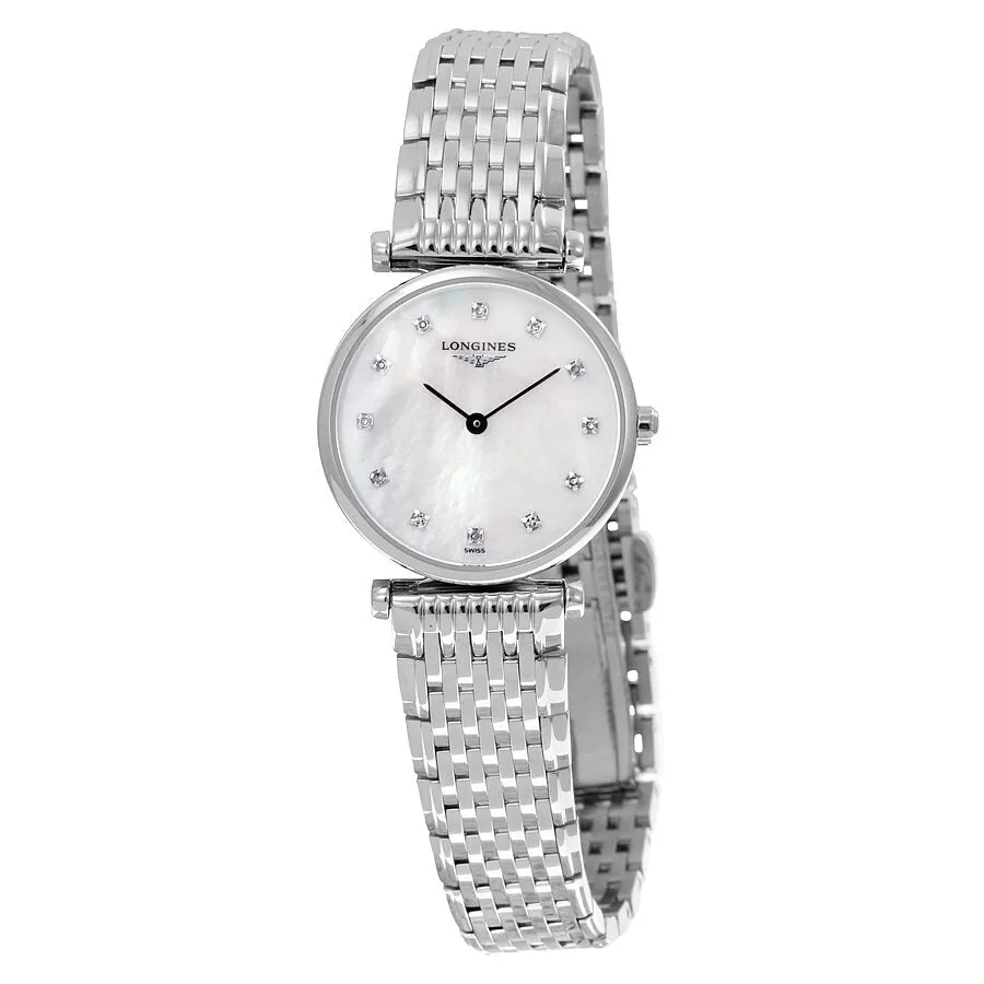 Longines La Grande Classique White Mother of Pearl Dial Stainless Steel Ladies Watch L4.709.4.87.6