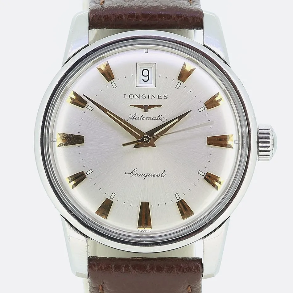 Longines Stainless Steel Automatic Conquest Wristwatch
