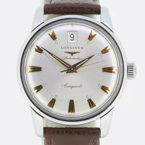 Longines Stainless Steel Automatic Conquest Wristwatch