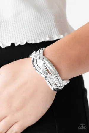 Looking for Trouble White Paparazzi Bracelet
