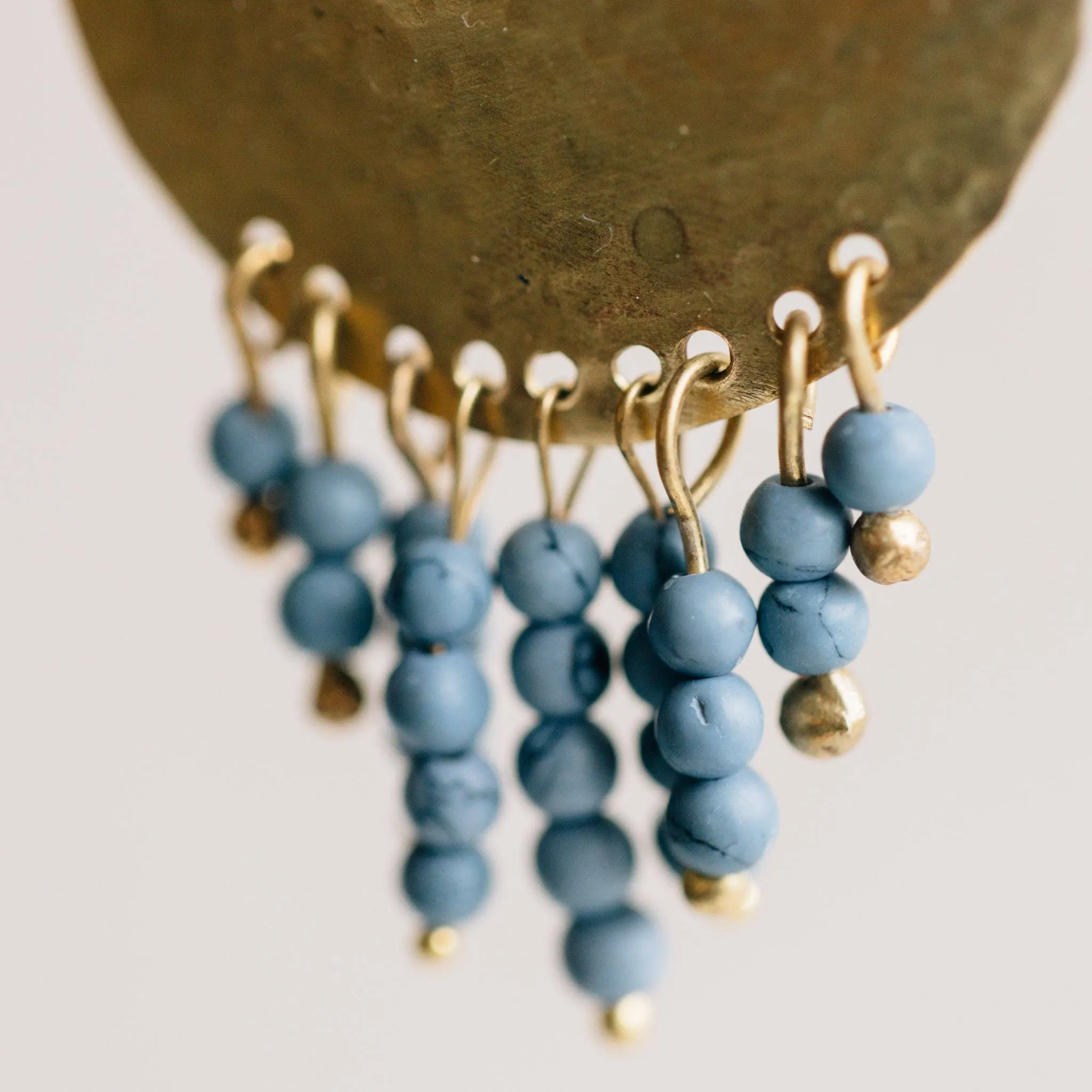 Manaka Gold Sun Drop Earrings
