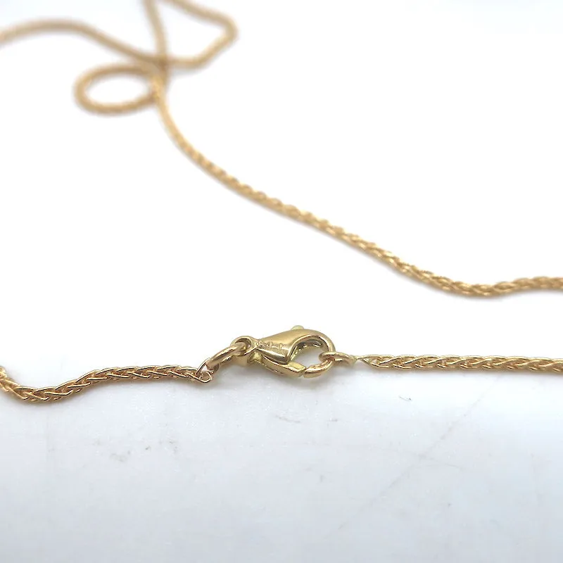 Marie Lichtenberg Dado 13mm Diamond Dice Charm on Spiga Chain 18k Gold NEW