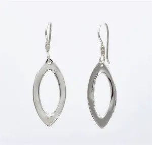 Marquise Sterling Silver Dangle Earrings